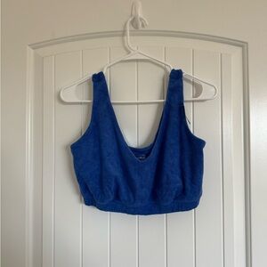 Aerie Blue terry cloth bralette size XL